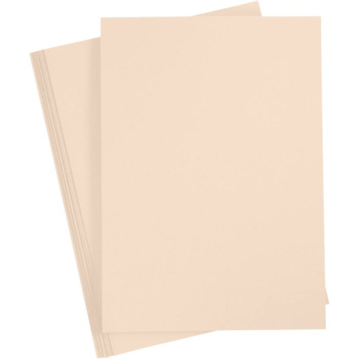 Kartonki, A4, arkki 210x297 mm, 180 g, beige, 20 ark/ 1 pkt