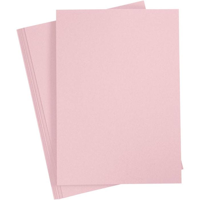 Kartonki, A4, arkki 210x297 mm, 210 g, rosa, 10 ark/ 1 pkt