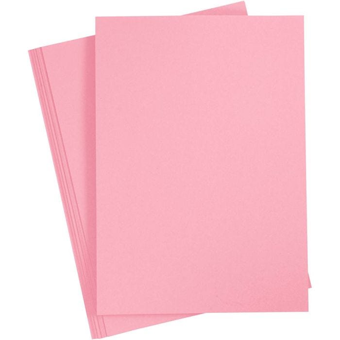 Kartonki, A4, arkki 210x297 mm, 210 g, tummanrosa, 10ark/ 1 pkt
