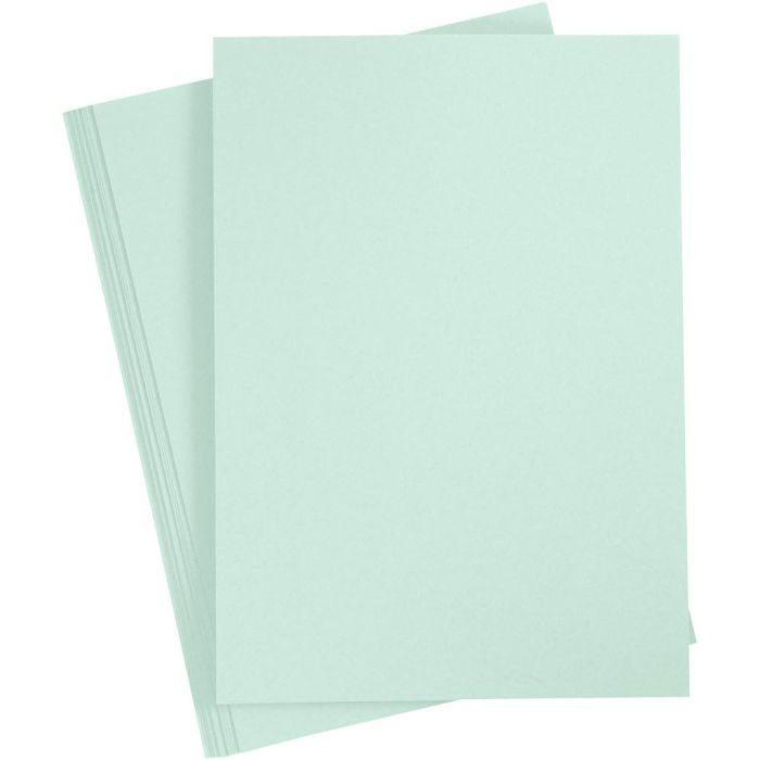 Kartonki, A4, arkki 210x297 mm, 210 g, pastellinvihreä, 10 ark/ 1 pkt