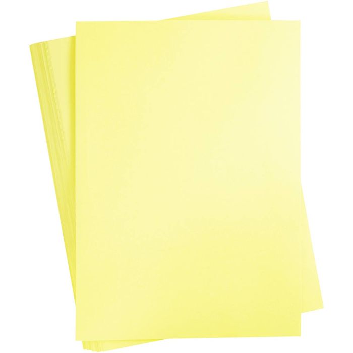 Kartonki, A2, arkki 420x594 mm, 180 g, vaaleankeltainen, 100 ark/ 1 pkt