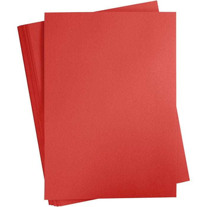 Kartonki, A2, arkki 420x594 mm, 180 g, punainen, 100 ark/ 1 pkt