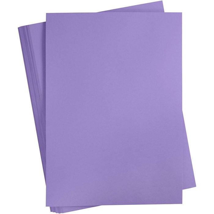 Kartonki, A2, arkki 420x594 mm, 180 g, violetti, 100 ark/ 1 pkt