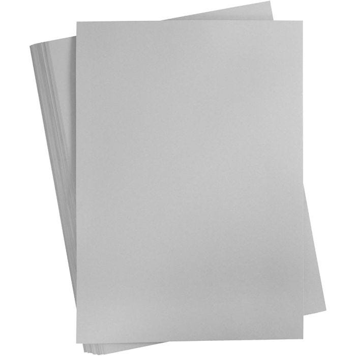 Kartonki, A2, arkki 420x594 mm, 180 g, harmaa, 100 ark/ 1 pkt