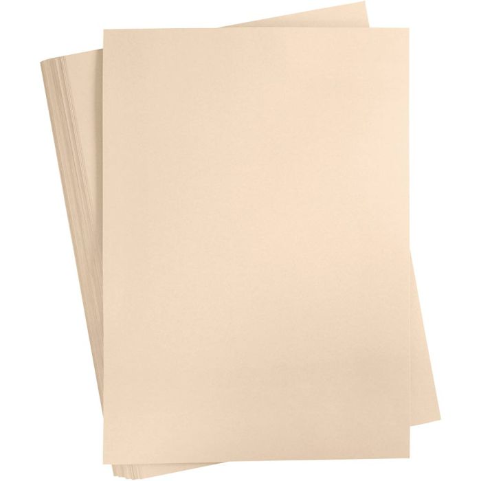 Kartonki, A2, arkki 420x594 mm, 180 g, beige, 100 ark/ 1 pkt