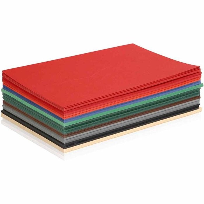 Kartonki, jouluvärit, A5, arkki 148x210 mm, 180 g, värilajitelma, 300 laj/ 1 pkt