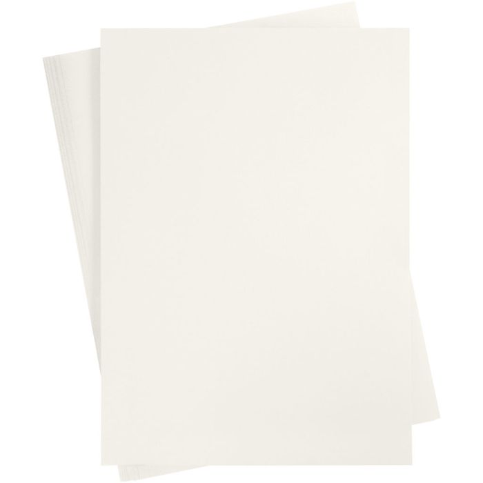 Kartonki, A2, arkki 420x594 mm, 180 g, luonnonvalkonen, 10 ark/ 1 pkt