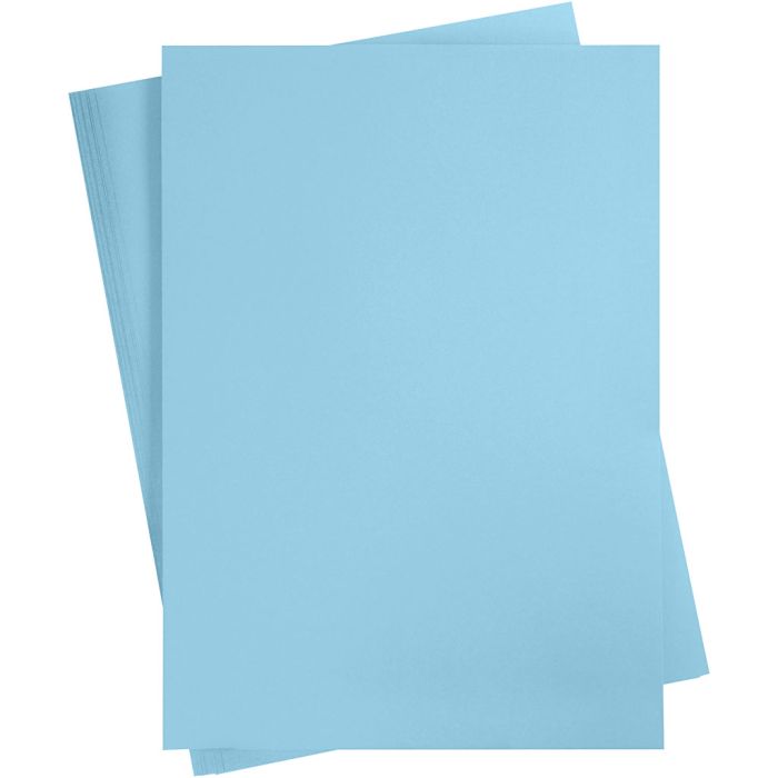 Kartonki, A2, arkki 420x594 mm, 180 g, vaaleansininen, 10 ark/ 1 pkt