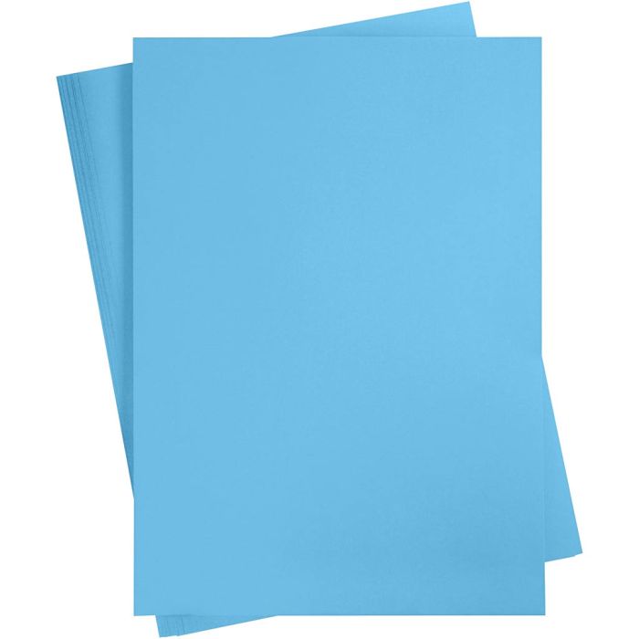 Kartonki, A2, arkki 420x594 mm, 180 g, sininen, 10 ark/ 1 pkt
