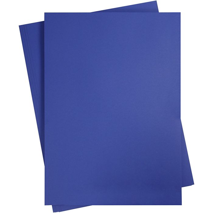 Kartonki, A2, arkki 420x594 mm, 180 g, sininen, 10 ark/ 1 pkt