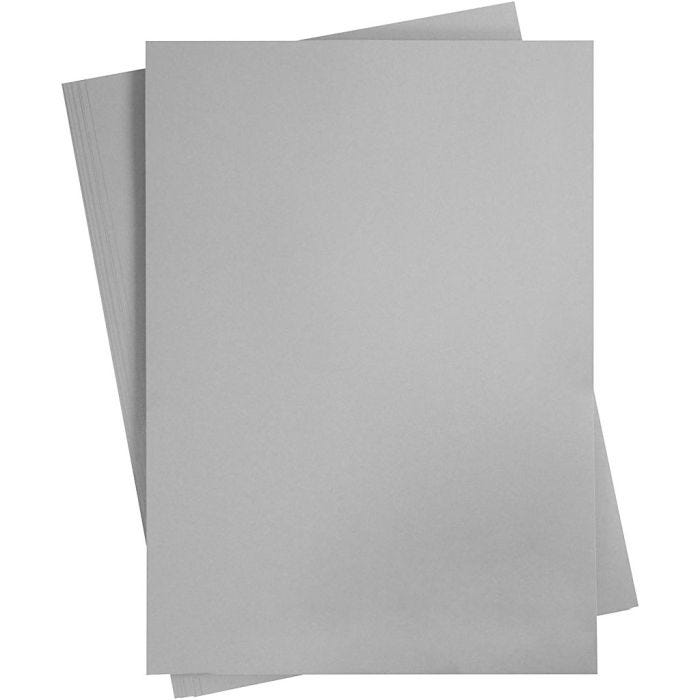 Kartonki, A2, arkki 420x594 mm, 180 g, harmaa, 10 ark/ 1 pkt
