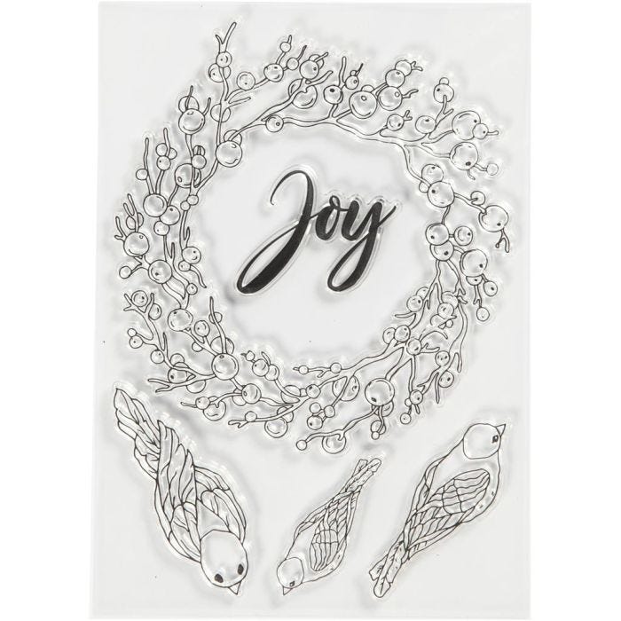 Silikonileimasimet, Joy, koko 10,5x15 cm, 1 ark