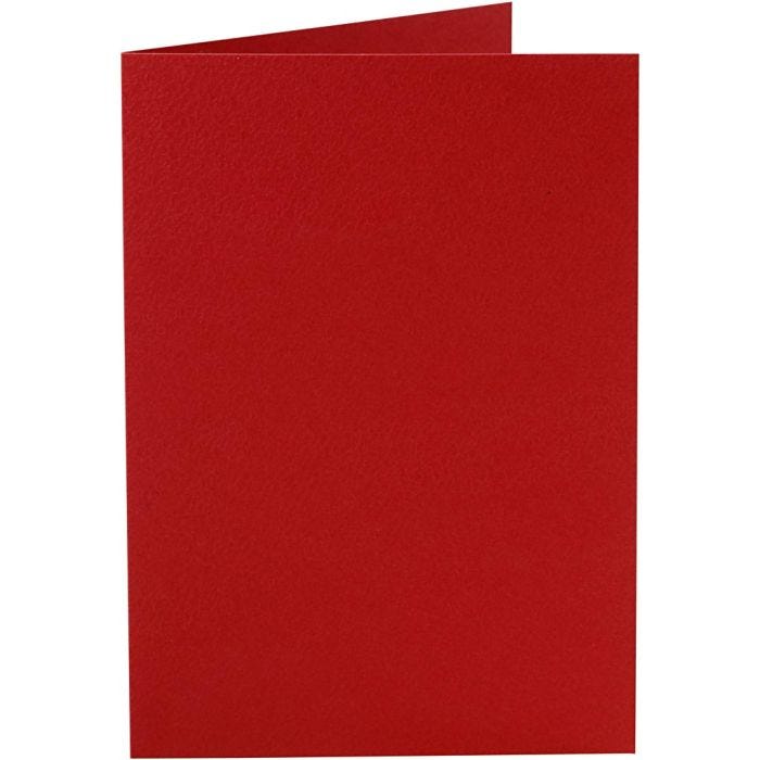 Korttipohja, kortin koko 10,5x15 cm, 220 g, punainen, 10 kpl/ 1 pkt