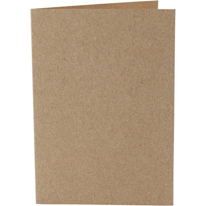 Korttipohja, kortin koko 10,5x15 cm, 220 g, luonnonrusk., 10 kpl/ 1 pkt