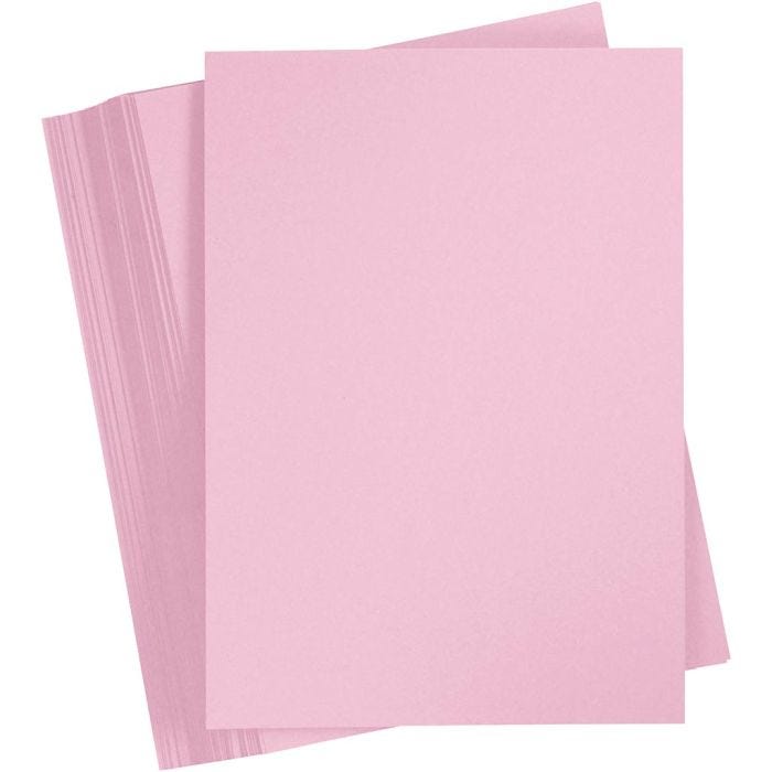 Kartonki, A5, 180 g, vaaleanpinkki, 100 ark/ 1 pkt