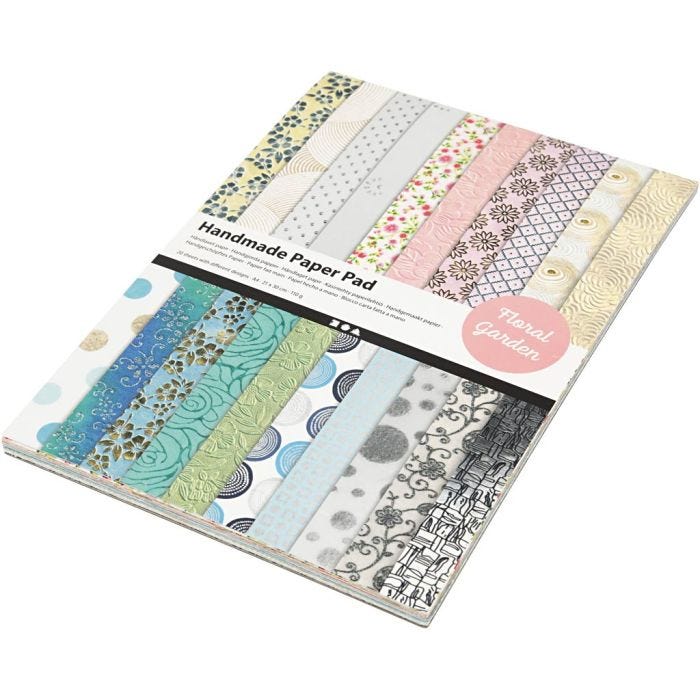 Käsintehty Paperi, A4, arkki 210x297 mm, 110-150 g, 20 ark/ 1 pkt