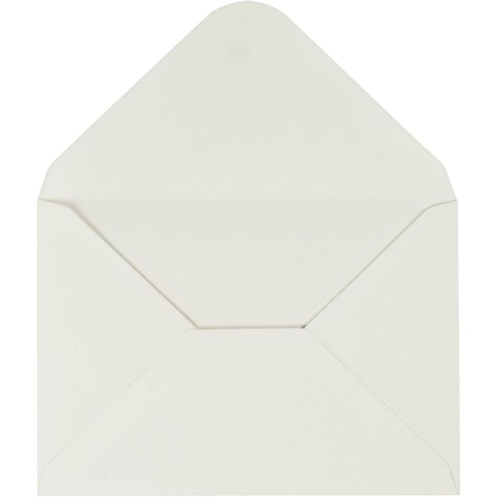 Kirjekuoret, kirjekuoren koko 11,5x16 cm, 110 g, luonnonvalkonen, 10 kpl/ 1 pkt