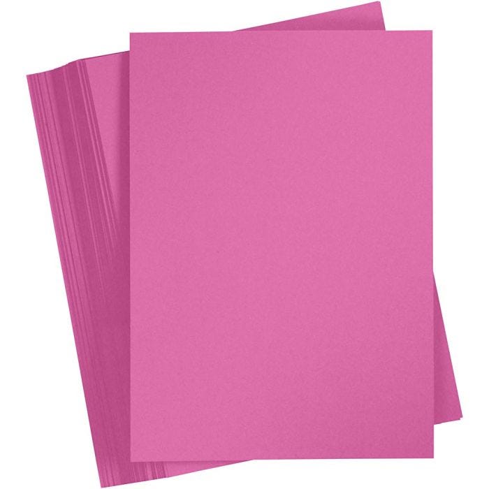 Kartonki, A4, arkki 210x297 mm, 180 g, pinkki, 100 ark/ 1 pkt