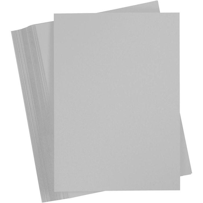 Kartonki, A4, arkki 210x297 mm, 180 g, harmaa, 100 ark/ 1 pkt