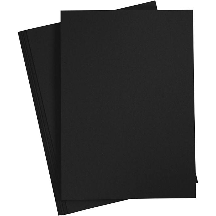 Paperi, A4, arkki 210x297 mm, 80 g, musta, 20kpl/ 1 pkt