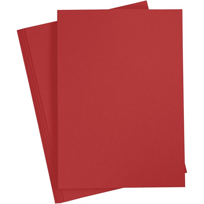 Paperi, A4, arkki 210x297 mm, 80 g, punainen, 20 kpl/ 1 pkt