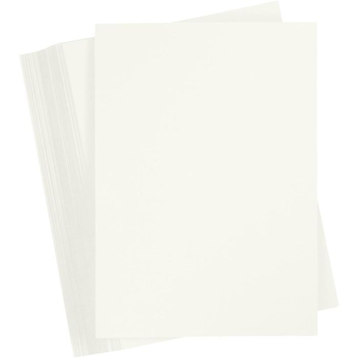 Kartonki, A6, arkki 105x148 mm, 180 g, luonnonvalkonen, 100 ark/ 1 pkt