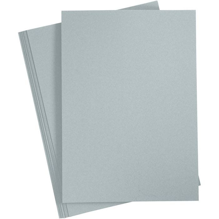 Kartonki, A4, arkki 210x297 mm, 220 g, harmaa, 10 kpl/ 1 pkt