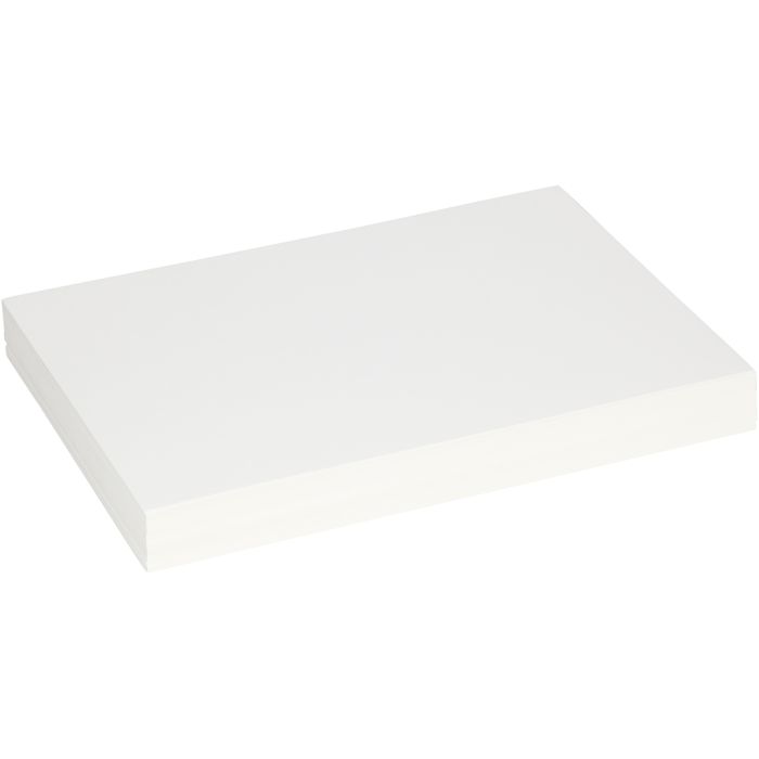 Taittelukartonki, arkki 25,5x36 cm, paksuus 0,4 mm, 250 g, valkoinen, 100 ark/ 1 pkt