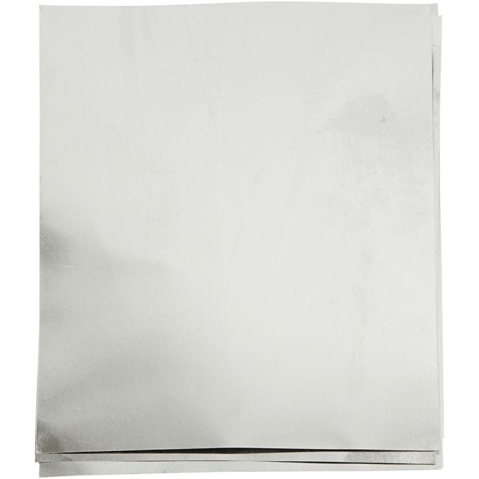 Metallifolio, A5, arkki 148x210 mm, paksuus 0,9 mm, hopea, 10 kpl/ 1 pkt