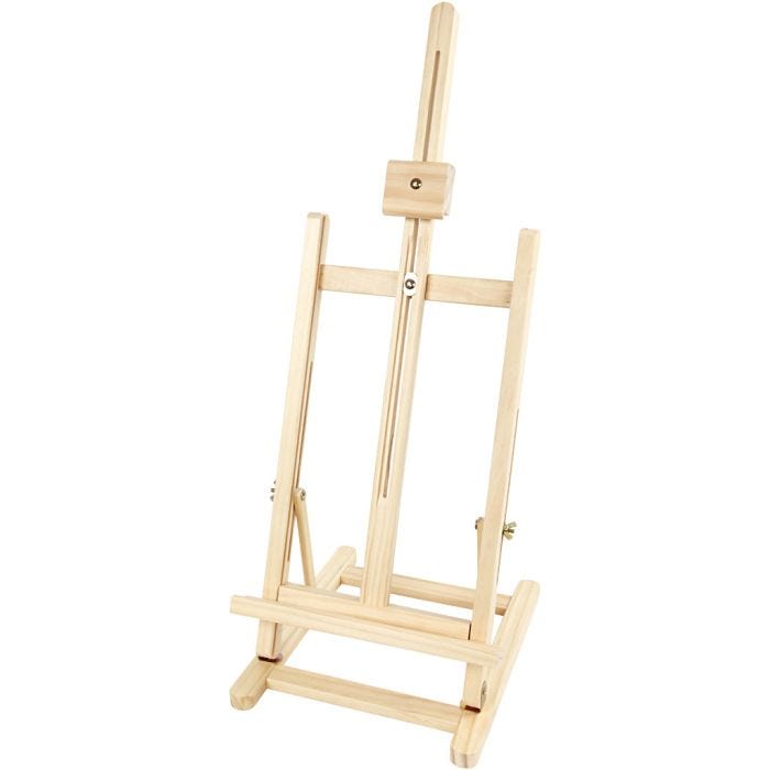 Maalausteline, pöytämalli, Kork. 76 cm, Lev: 27,5 cm, 1 kpl