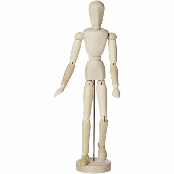 Mallinukke , Mies, Kork. 30 cm, 1 kpl