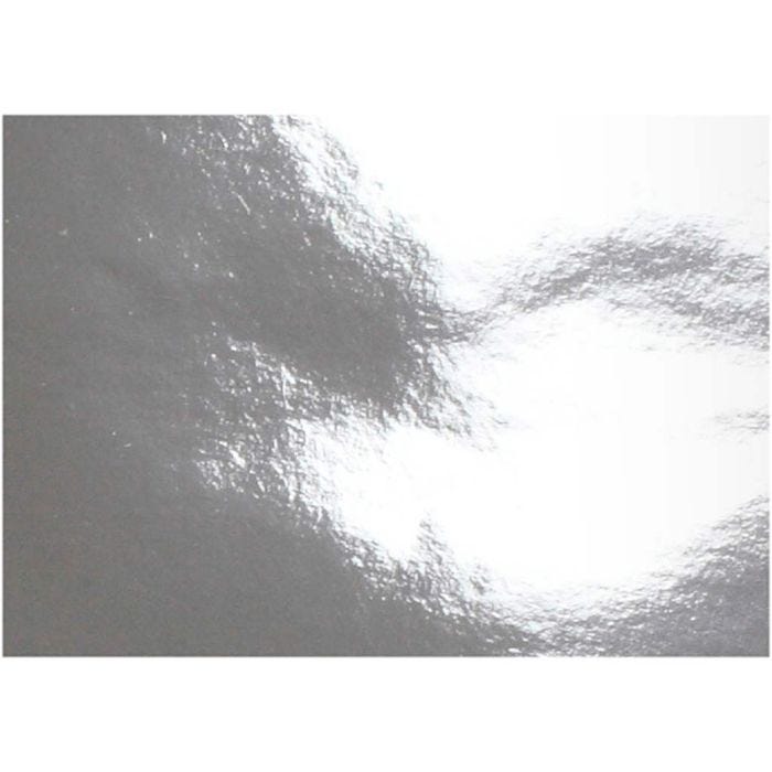 Metallipaperi, A4, arkki 210x297 mm, 120 g, hopea, 10 ark/ 1 pkt