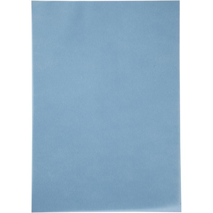 Vellum-paperi, A4, arkki 210x297 mm, 100 g, sininen, 10 ark/ 1 pkt