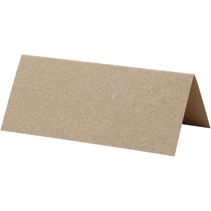 Istumapaikkakortit, koko 9x4 cm, 220 g, luonnonrusk., 20 kpl/ 1 pkt