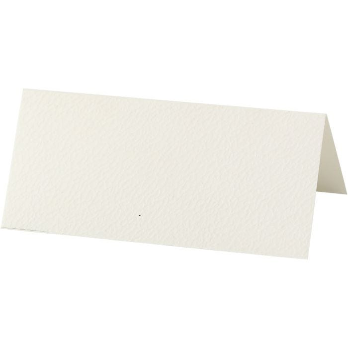 Istumapaikkakortit, koko 9x4 cm, 220 g, luonnonvalkonen, 20kpl/ 1 pkt