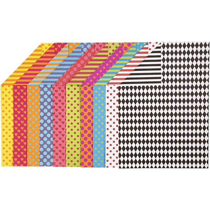 Kuviokartonki, A4, arkki 210x297 mm, 250 g, värilajitelma, 20laj/ 1 pkt