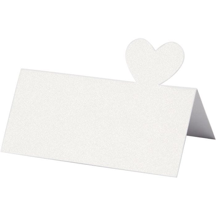 Paikkakortti, koko 8x8,5 cm, 120 g, valkoinen, 20 kpl/ 1 pkt