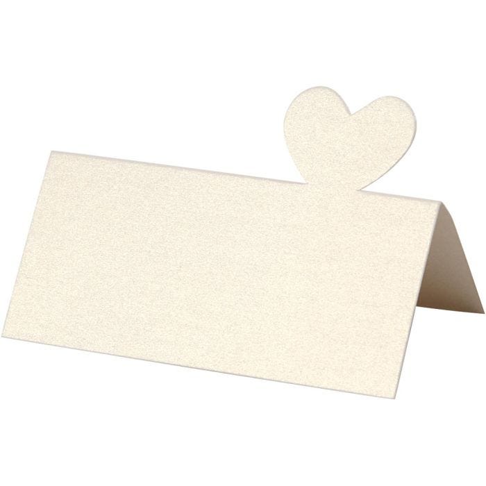 Paikkakortti, koko 8x8,5 cm, 120 g, luonnonvalkonen, 20 kpl/ 1 pkt