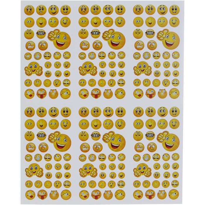 Smileys, arkki 20x25 cm, 5 ark/ 1 pkt