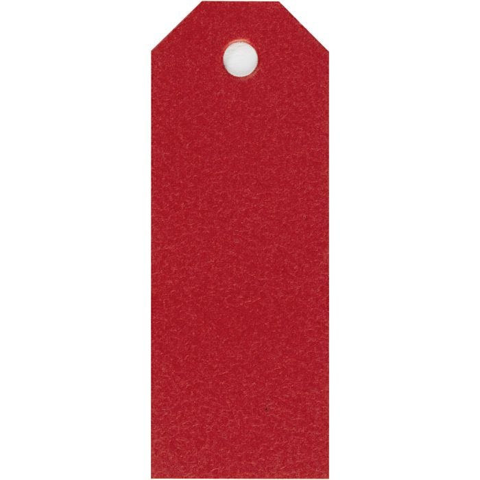Manillaetiketit, koko 3x8 cm, 220 g, punainen, 20 kpl/ 1 pkt
