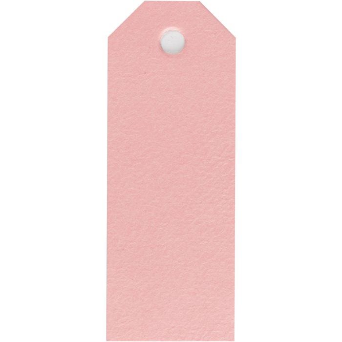 Manillaetiketit, koko 3x8 cm, 220 g, vaaleanpunainen, 20 kpl/ 1 pkt