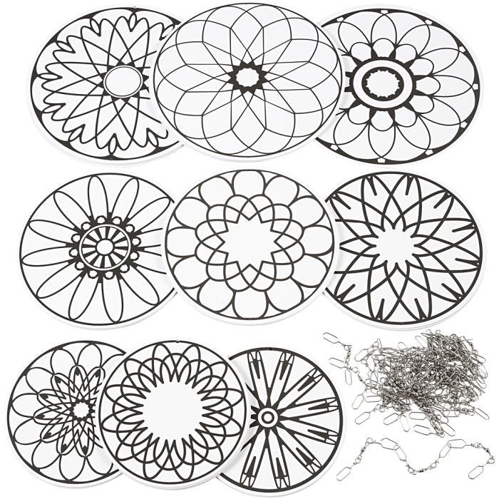 Painetut mobilekiekot, halk. 12+15+18 cm, 300 g, 20 set/ 1 pkt