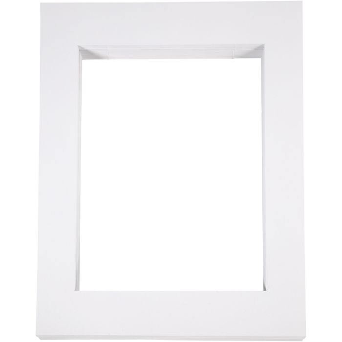 Kartonkikehykset, A3, koko 40x50 cm, 500 g, valkoinen, 100 kpl/ 1 pkt