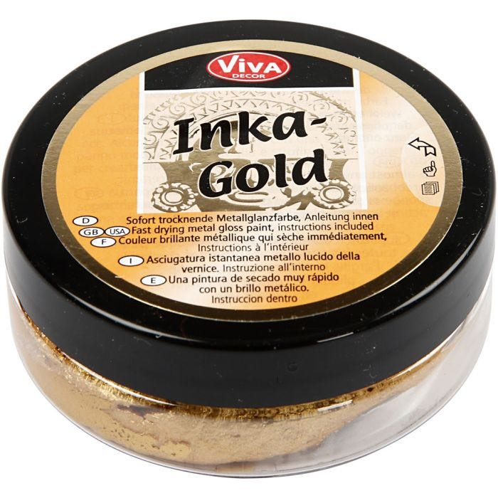 Inka Gold- Vahaväri, kulta, 50ml/ 1 tb