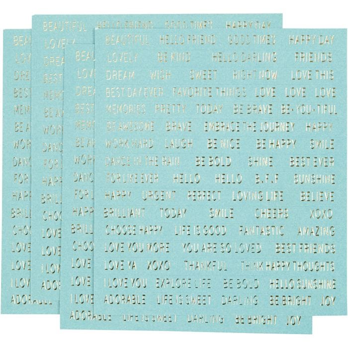 Tarrat, arkki 10x11,5 cm, turkoosi, 4 kpl/ 1 pkt