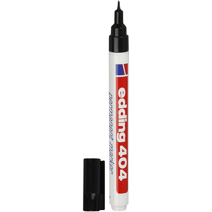 Edding 404 Marker, paksuus 0,75 mm, musta, 1 kpl