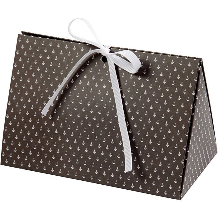Taittelurasiat, Ankkuri, koko 15x7x8 cm, 250 g, tummanharmaa, valkoinen, 3 kpl/ 1 pkt