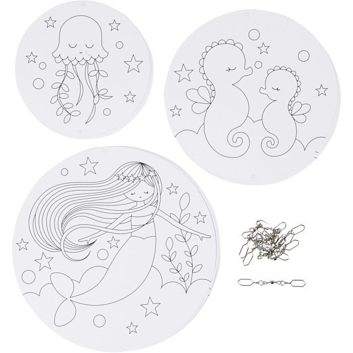 Mobilekuviot, halk. 12+15+18 cm, 300 g, 3 set/ 1 pkt