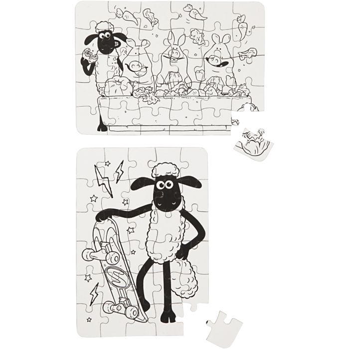 Late Lammas, koristeltavat palapelit, koko 13x18,3 cm, 2 kpl/ 1 pkt