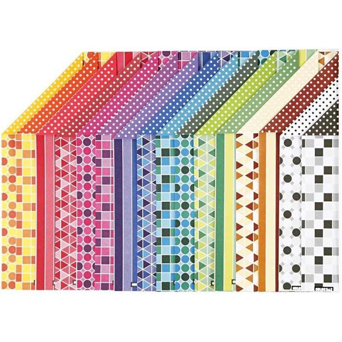 Color Bar-Paperilajitelma, A4, arkki 210x297 mm, 100 g, 16 laj/ 1 pkt